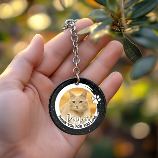 Pet Loss Sympathy Memorial Keepsake Night Sky Keychain