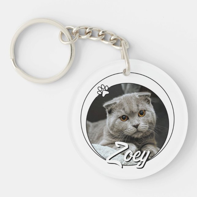Pet Loss Sympathy Memorial Keepsake Symbol Keychain (Front)