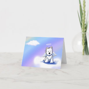 Pet Loss Sympathy Westie Angel Card