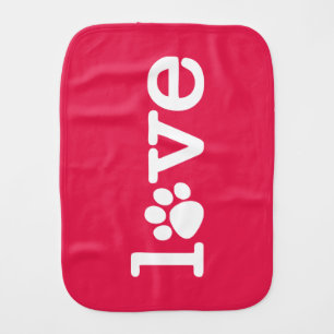 Pet love baby burp cloth