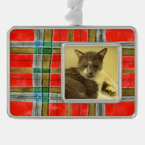 PET LOVE Framed Horizontal Ornament  MacBainPlaid