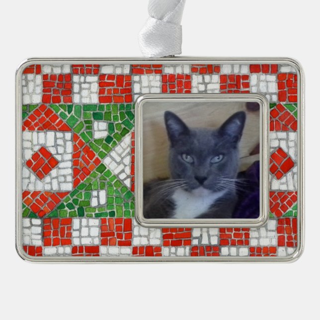 PET LOVE Framed Horizontal Ornament / Mosaic (Front)