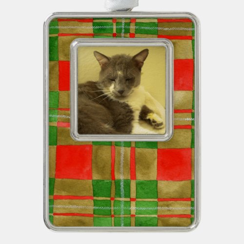 PET LOVE Framed Vertical Ornament  MacGregorPlaid