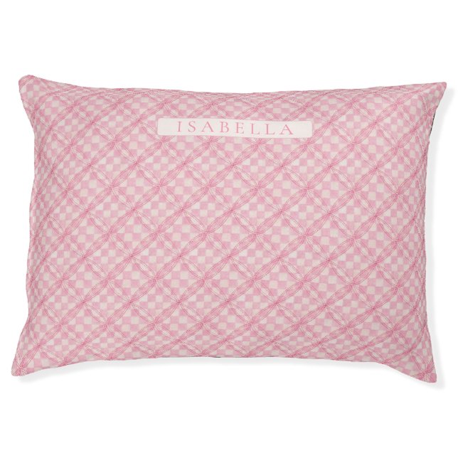 PET LOVE Pet Bed / Pink Quilt (Front)