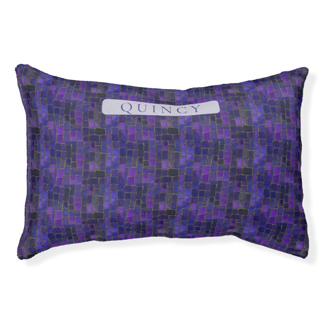 PET LOVE Pet Bed / Violet Mosaic (Front)