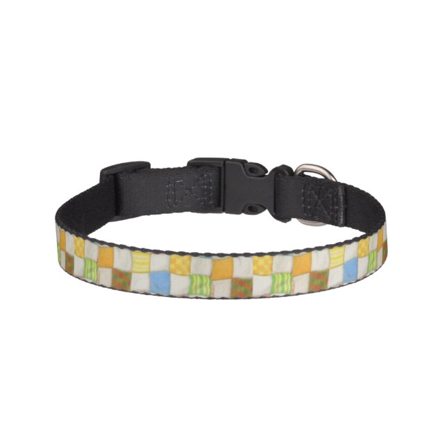 PET LOVE Pet Collar - Crazy Quilt (Front)