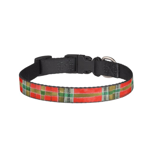 PET LOVE Pet Collar - Mac Bain Tartan (Front)