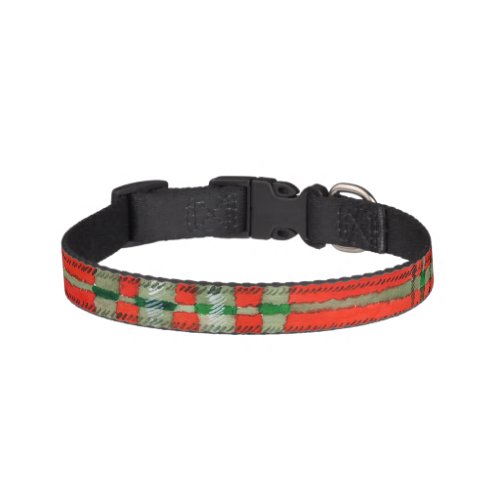 PET LOVE Pet Collar _ Red Scott Tartan