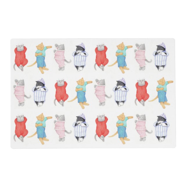 PET LOVE Pet Placemat / Cats Pajamas (Front)