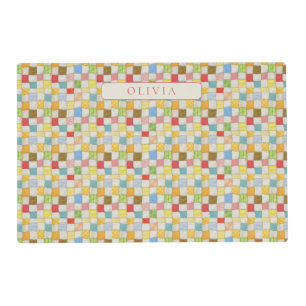PET LOVE Pet Placemat / Crazy Quilt