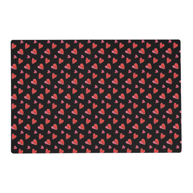 PET LOVE Pet Placemat / Hearts II (Front)