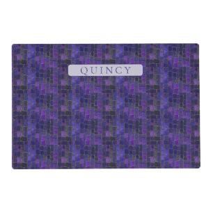 PET LOVE Pet Placemat / Violet Mosaic