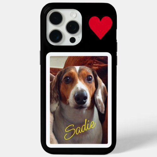 Pet love photo iPhone 15 pro max case