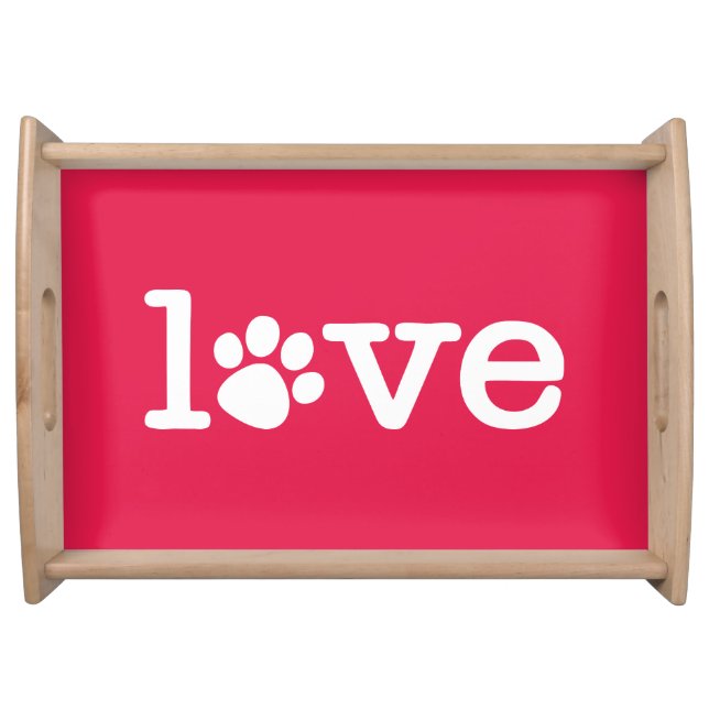 Pet love serving tray (Front)