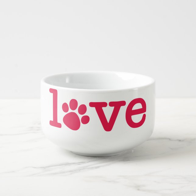 Pet love soup mug (Front)