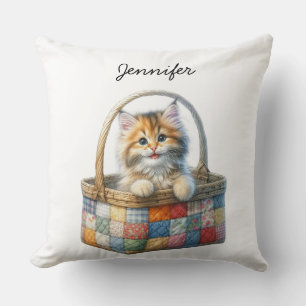 Pet Lover Cat Throw Pillow