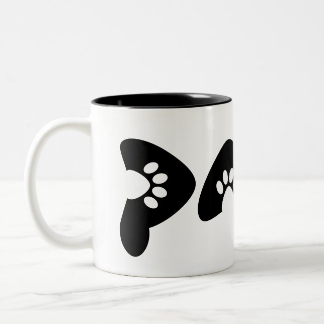 Pet Lover felling Two-Tone Coffee Mug (Left)