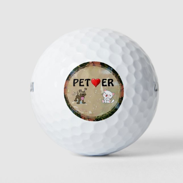 Pet Lover Golf Ball (Front)