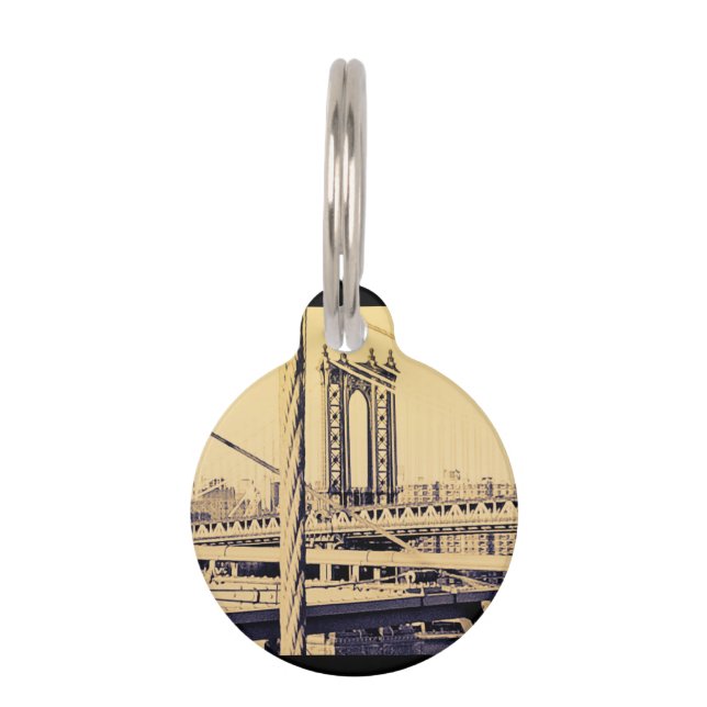 Pet Lovers Brooklyn NY Edition Pet Name Tag (Front)