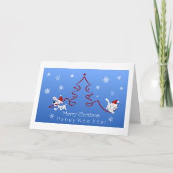 Pet Lovers Christmas  Holiday Greeting Card by SannelDesign at Zazzle