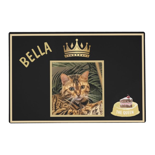 Pet Lovers Fun Photo Name  Placemat (Front)