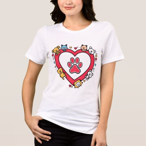 Pet Lovers Tri-Blend Shirt – Soft &amp; Stylish Animal