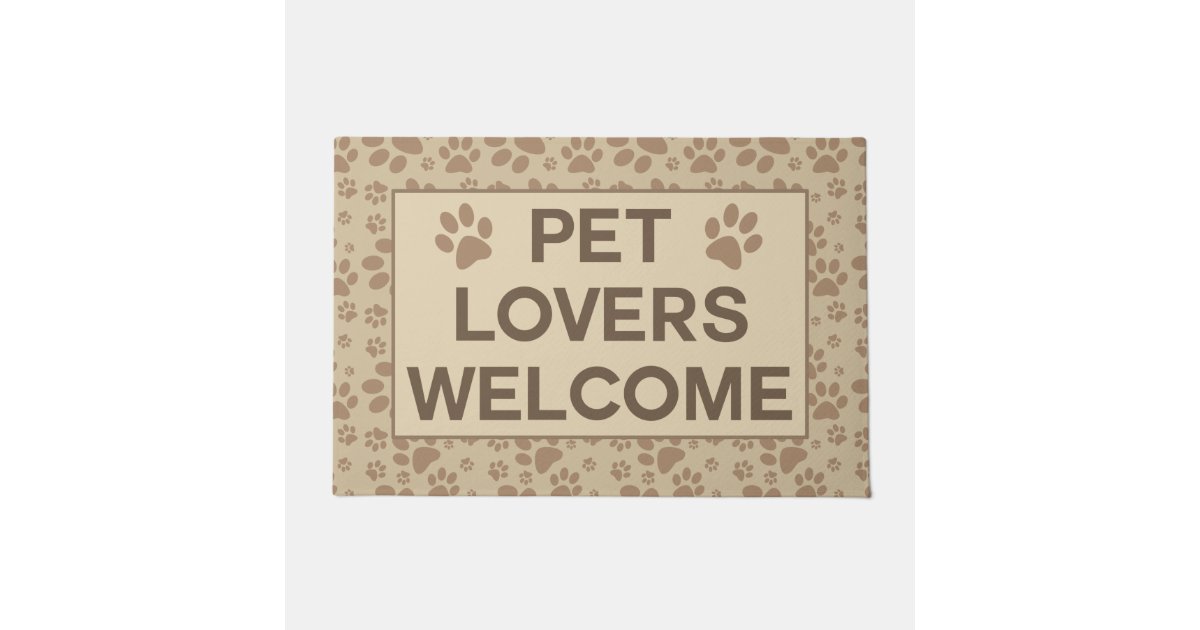 Pet Lovers Doormat Zazzle