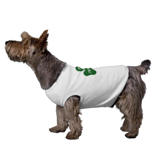 Pet Me I'm Irish St. Patrick's Day dog shirt (Side)
