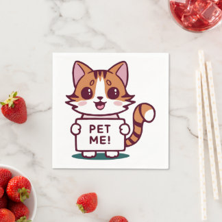Pet Me Kitty Napkins