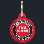 Pet Medical Alert Custom Concern First Responder Pet ID Tag<br><div class="desc">Customizable with your pets medical concern and human contact info,  this pet medical alert id tag will give you peace of mind in the event of an emergency. Fire and rescue responders will know what your pets medical concern is. This is a must have for any pet owner.</div>
