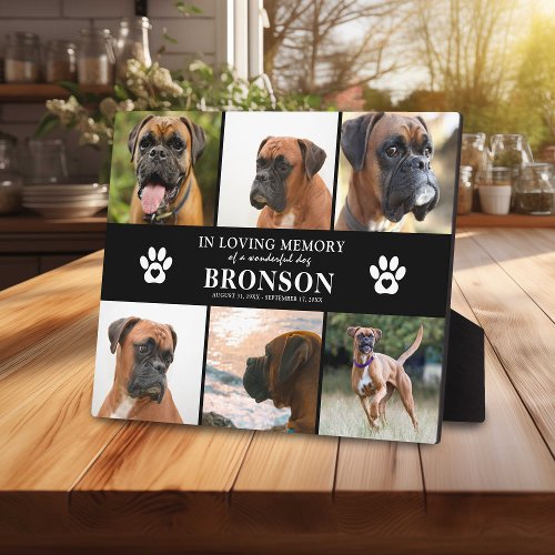 Pet Memorial 6 x Photo In Loving Memory