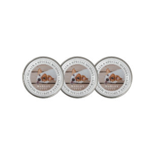 Pet Memorial Always a Special Memory Modern Photo Golf Ball Marker