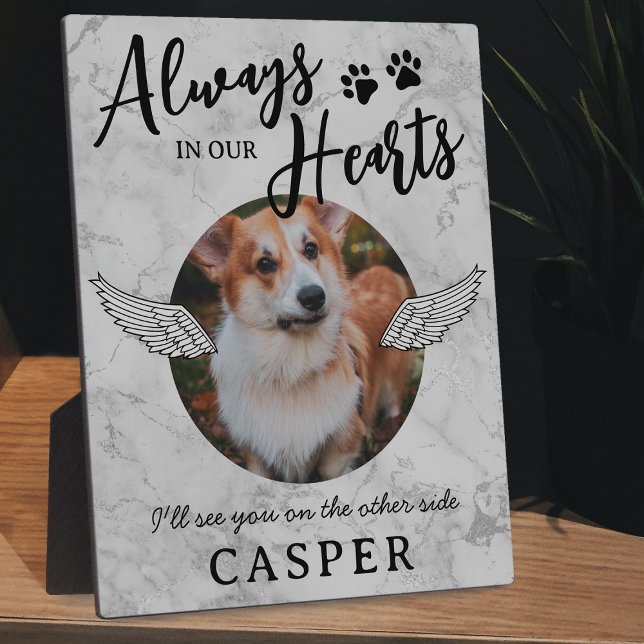 Pet Memorial Angel Wings Photo Plaque (Creator Uploaded)