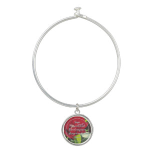 Pet memorial bangle bracelet