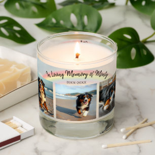 Pet Memorial Candle – In Loving Memory-Rainbow