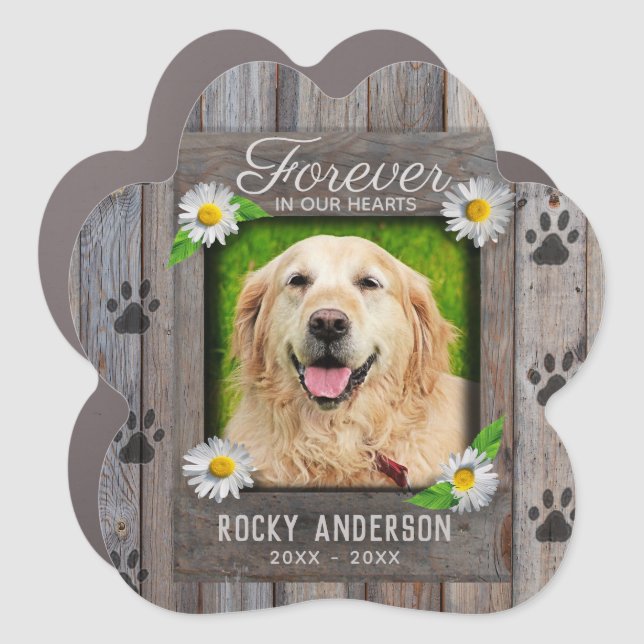 Pet Memorial Car Magnet (Front)