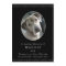 Pet Memorial Card 5"x7" Black Oval Photo Frame
