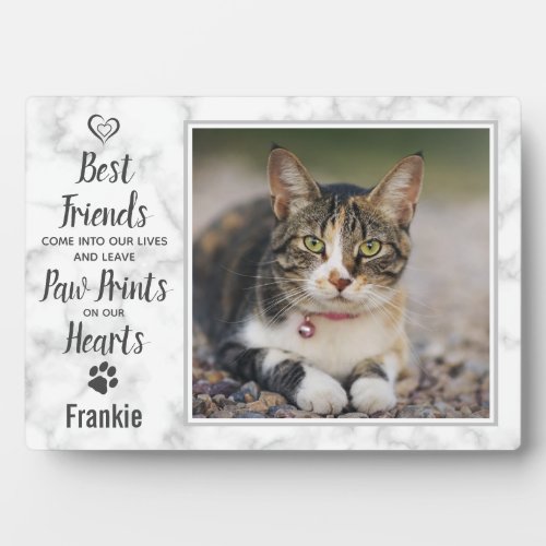 Pet Memorial Cat Photo plaque
