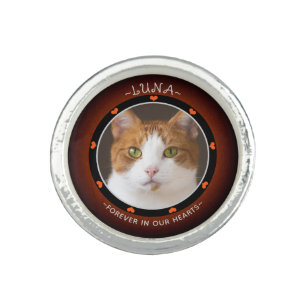 Pet Memorial, Cat Tribute Ring