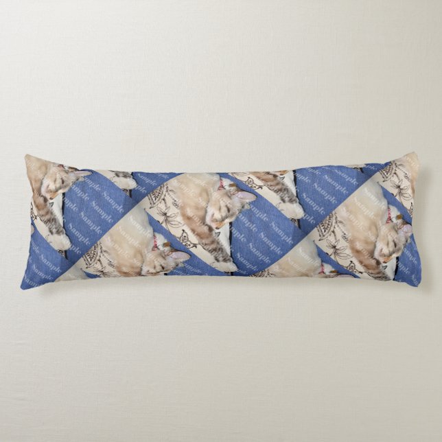 Pet memorial Create your own photo Body Pillow (Front)