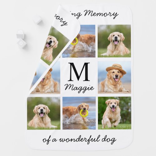 Pet Memorial Custom Double Sided Photo Blanket