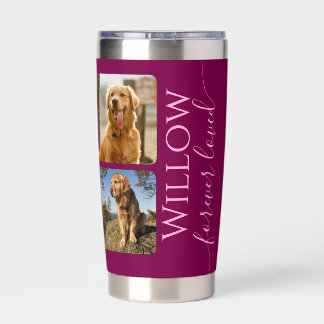 Pet Memorial Custom Photo Keepsake Insulated Tumbler