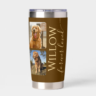 Pet Memorial Custom Photo Keepsake Insulated Tumbler