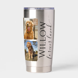 Pet Memorial Custom Photo Keepsake Insulated Tumbler