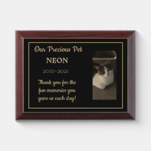 Pet Memorial custom plaque