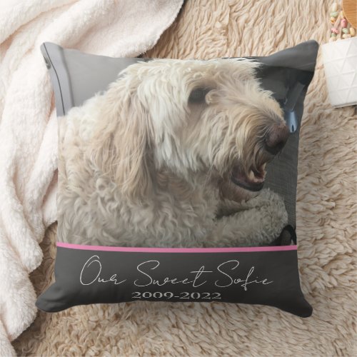 Pet Memorial Customizable Pet Pillow