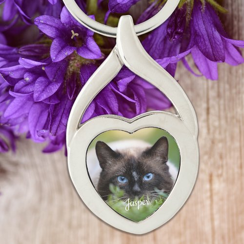 Pet Memorial _ Dog Cat Photo Gifts _ Pet Loss Keychain