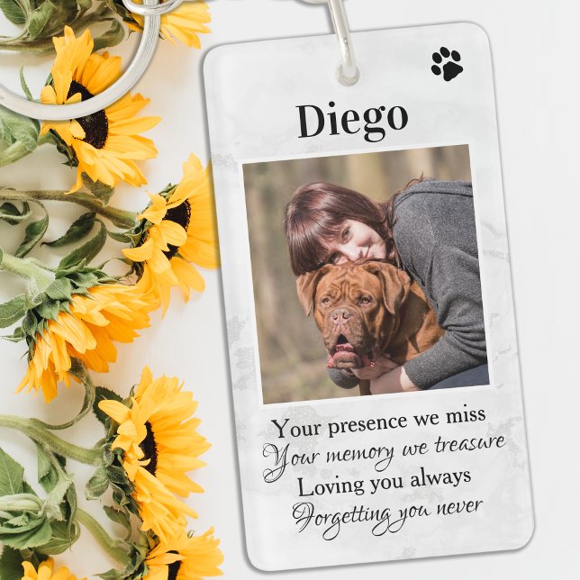 Pet Memorial Dog Loss Photo Keychain (Creator Uploaded)