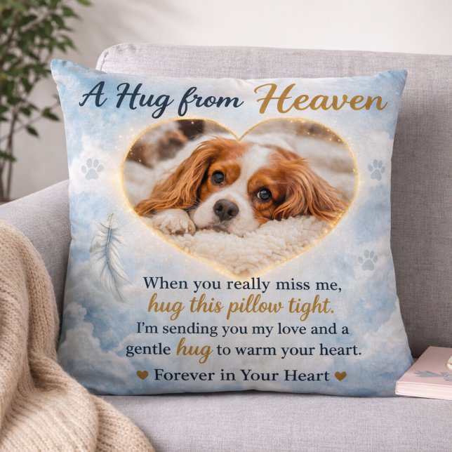Pet Memorial Dog Loss Sympathy Throw Pillow (Creator Uploaded)