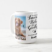 Pet Memorial Dog Paw Print Pet Loss Custom Photo  Coffee Mug (Front Left)
